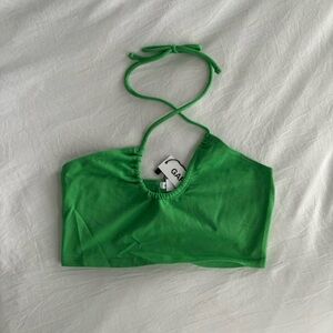 Garage Green Halter Tank Top